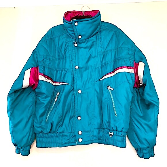 Teal Fuschia Silver Bomber Style 
